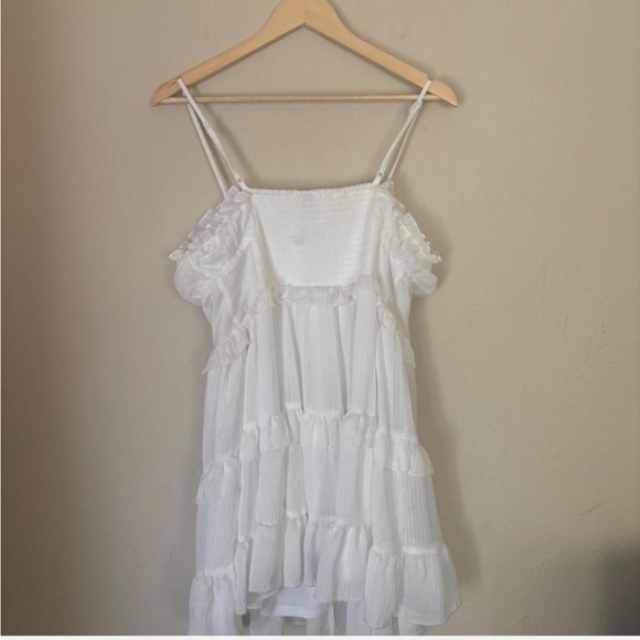 Wild Fable White Ruffle Dress - Picture 2 of 4
